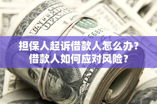 济南担保人起诉借款人怎么办？借款人如何应对风险？